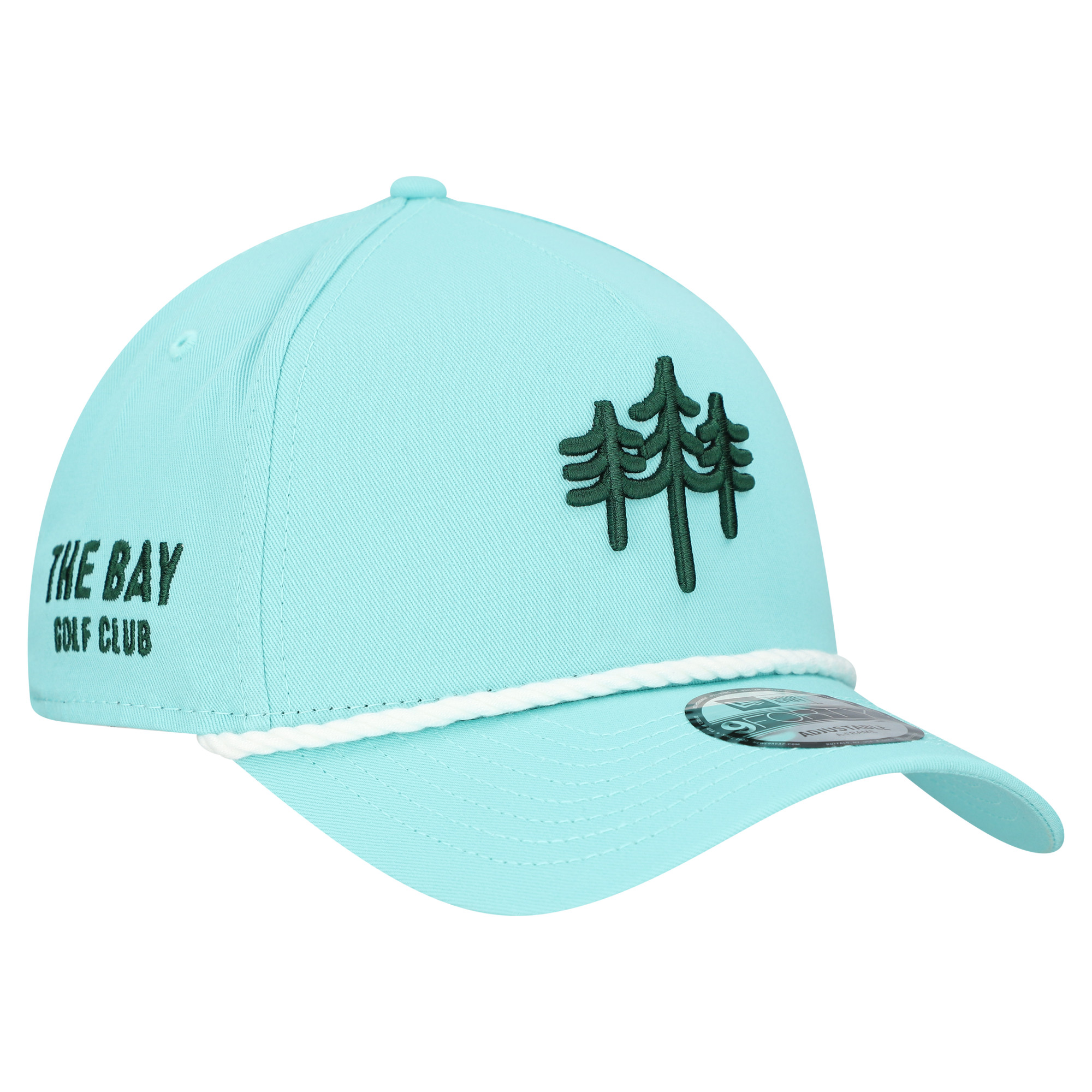 Men’s New Era Turquoise The Bay Golf Club 9FORTY A-Frame Adjustable Rope Hat Men’s New Era Turquoise The Bay Golf Club 9FORTY A-Frame Adjustable Rope Hat