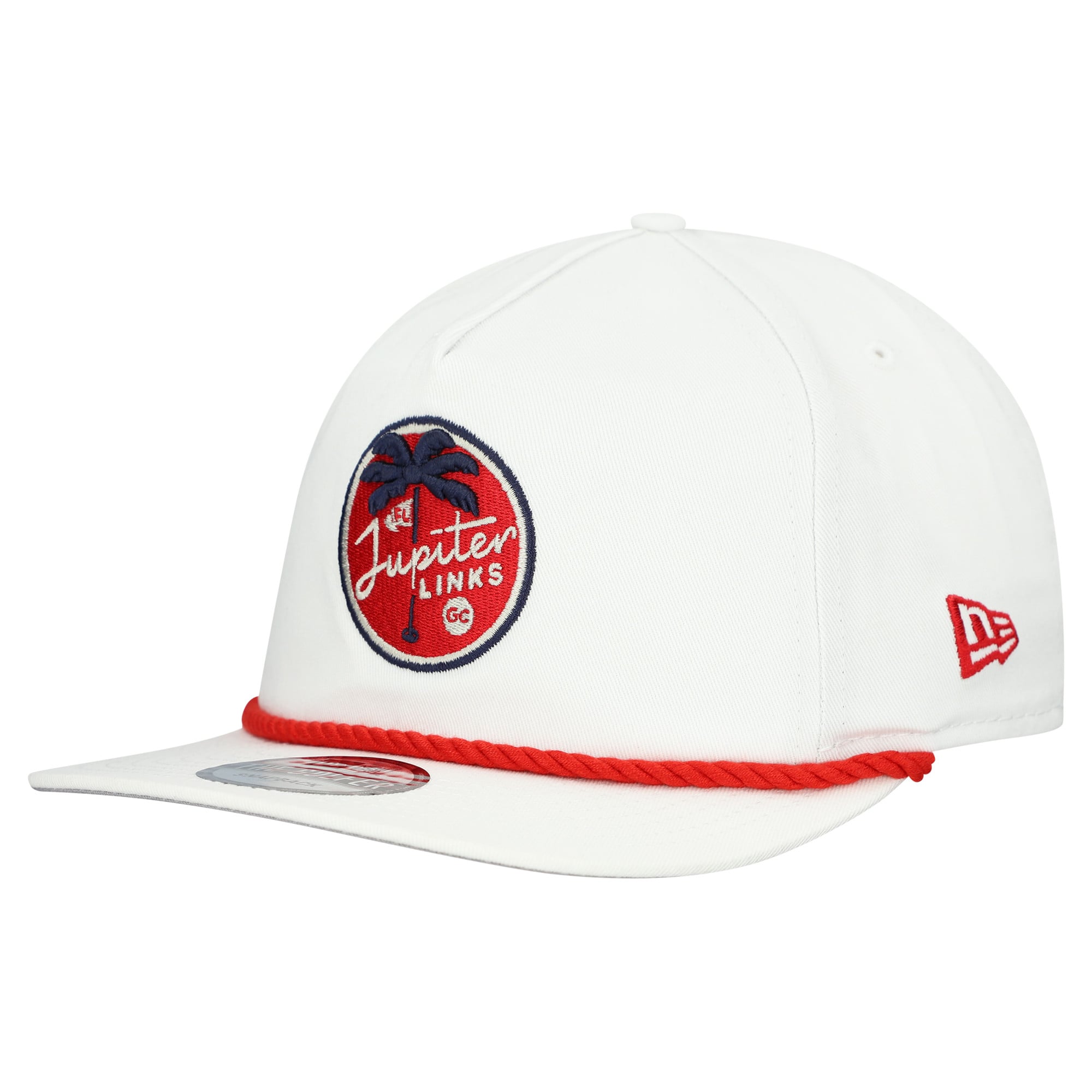 Men's New Era  White Jupiter Links Golf Club Adjustable Golfer Hat