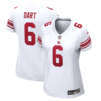 Women's Nike Jaxson Dart  White New York Giants Game Jersey