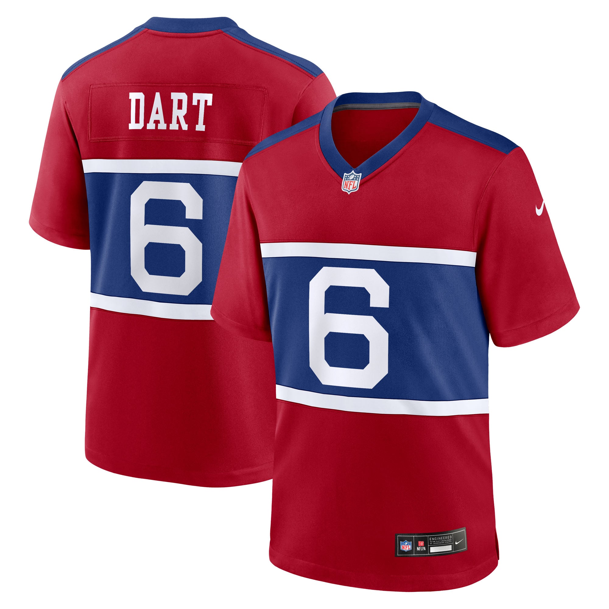 Men’s Nike Jaxson Dart Red New York Giants Alternate Century Red Game Jersey Men’s Nike Jaxson Dart Red New York Giants Alternate Century Red Game Jersey