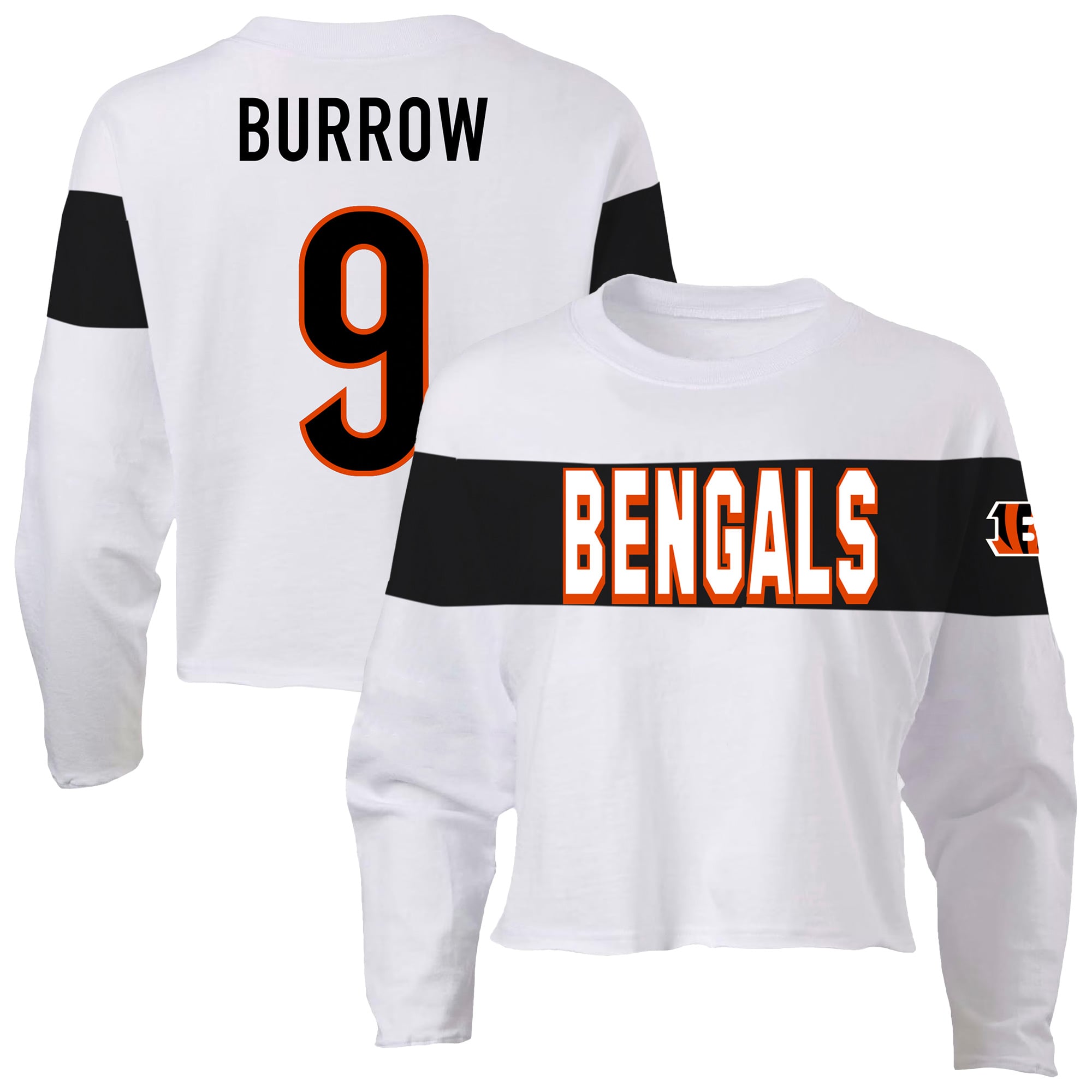 Women’s Fanatics Joe Burrow Ash Cincinnati Bengals Plus Size Name & Number T-Shirt Women’s Fanatics Joe Burrow Ash Cincinnati Bengals Plus Size Name & Number T-Shirt