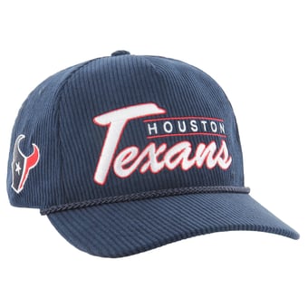 Men's '47  Navy Houston Texans Double Header Relaxed Corduroy Hitch Adjustable Hat