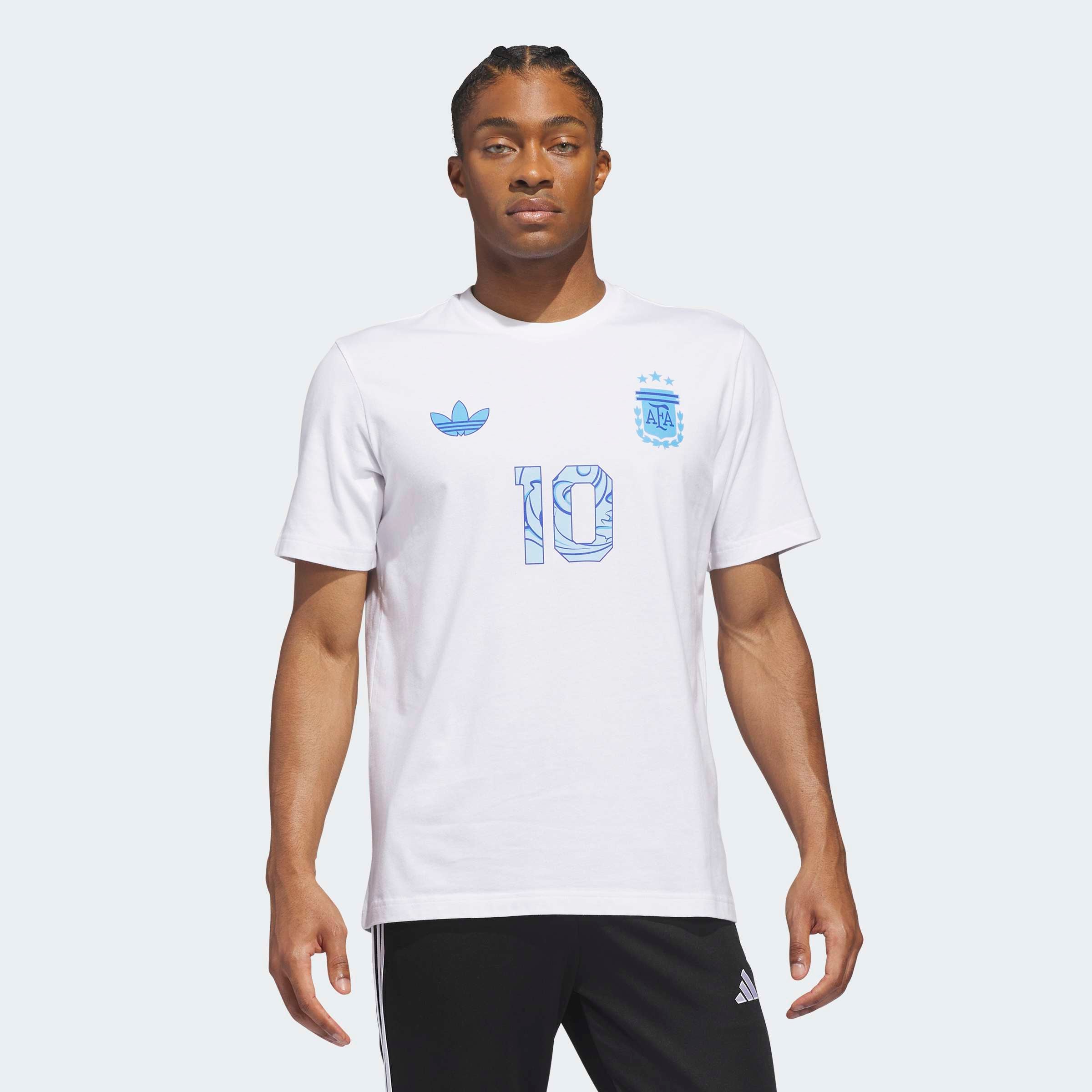 Men's adidas Lionel Messi White Argentina National Team 2026 Away Jersey Hook Name & Number T-Shirt