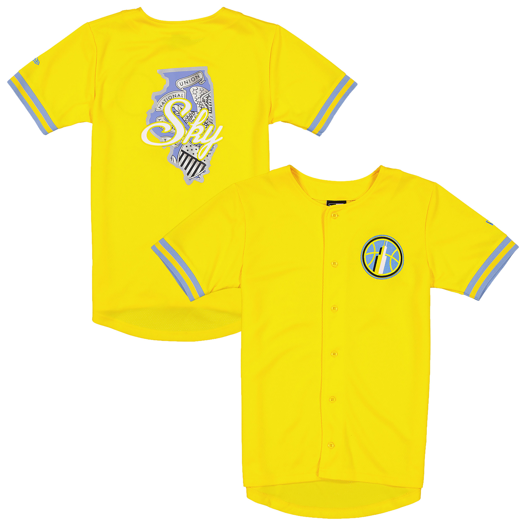 Men’s New Era Yellow Chicago Sky 2026 WNBA Draft Hometown Baseball Jersey Men’s New Era Yellow Chicago Sky 2026 WNBA Draft Hometown Baseball Jersey