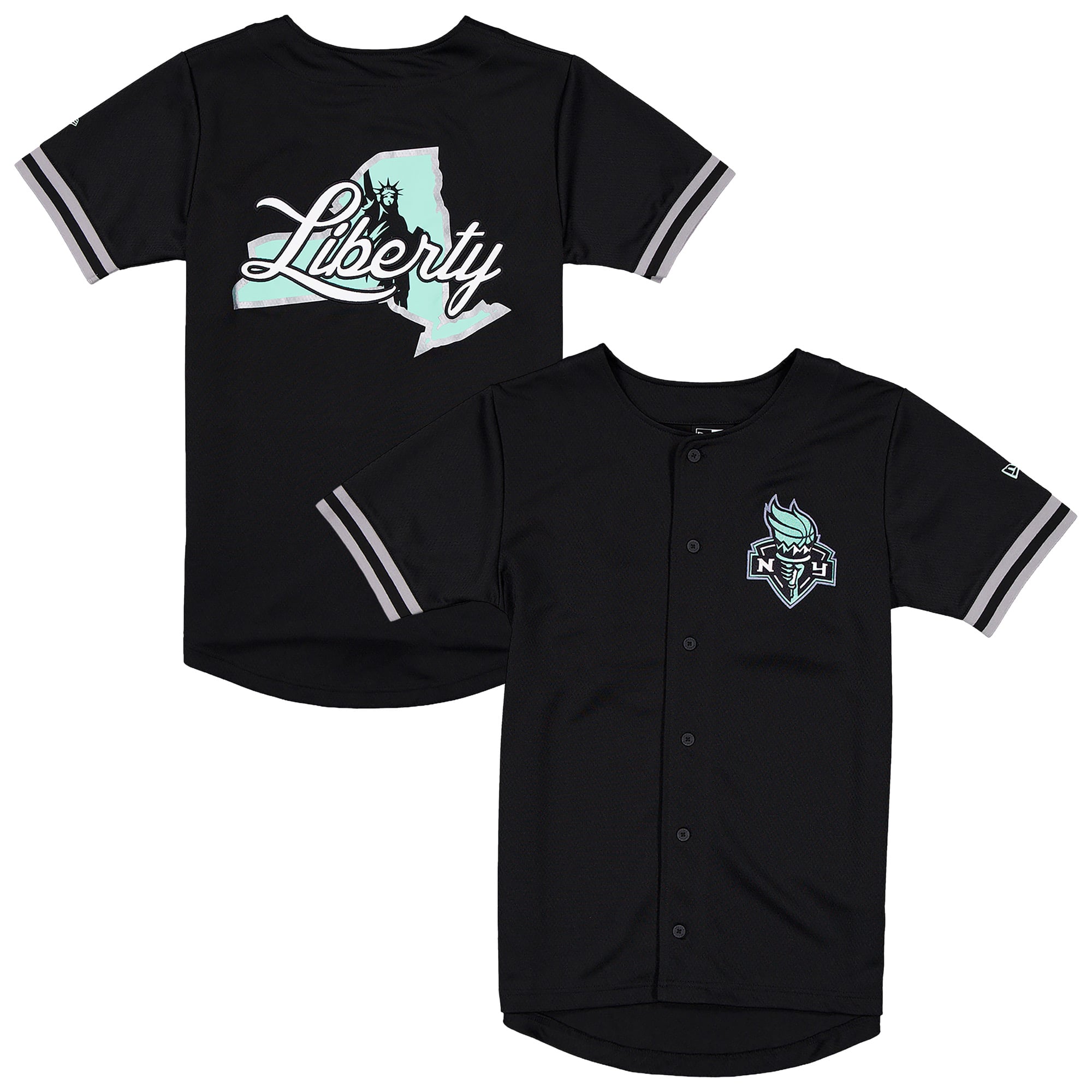 Men's New Era Black New York Liberty 2026 WNBA Draft Hometown Baseball Jersey