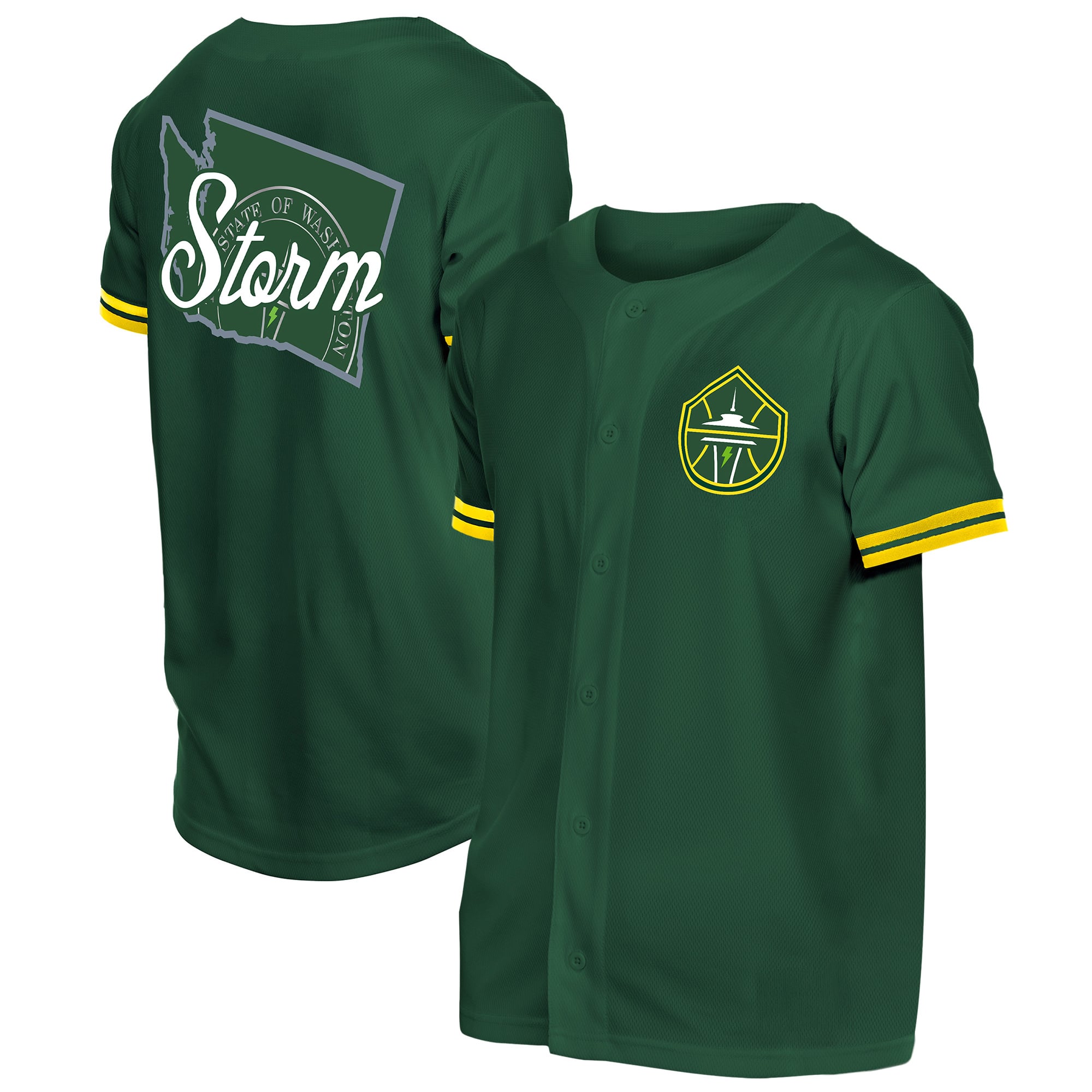 Men's New Era Green Seattle Storm 2026 WNBA Draft Hometown Baseball Jersey