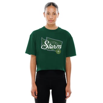 Women's New Era Green Seattle Storm 2026 WNBA Draft Hometown Boxy T-Shirt