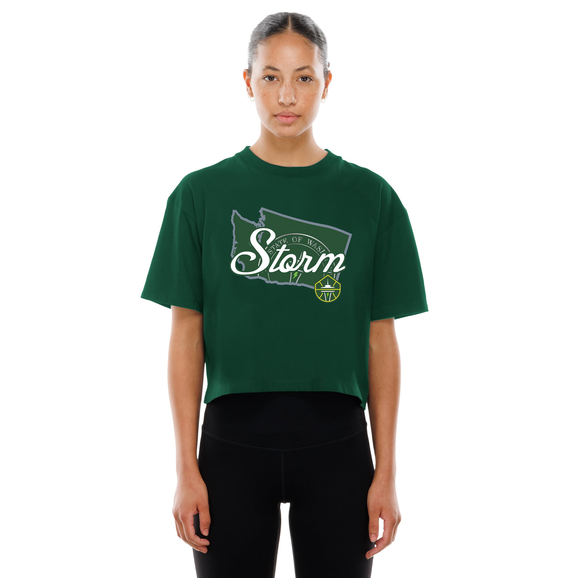 Women's New Era Green Seattle Storm 2026 WNBA Draft Hometown Boxy T-Shirt