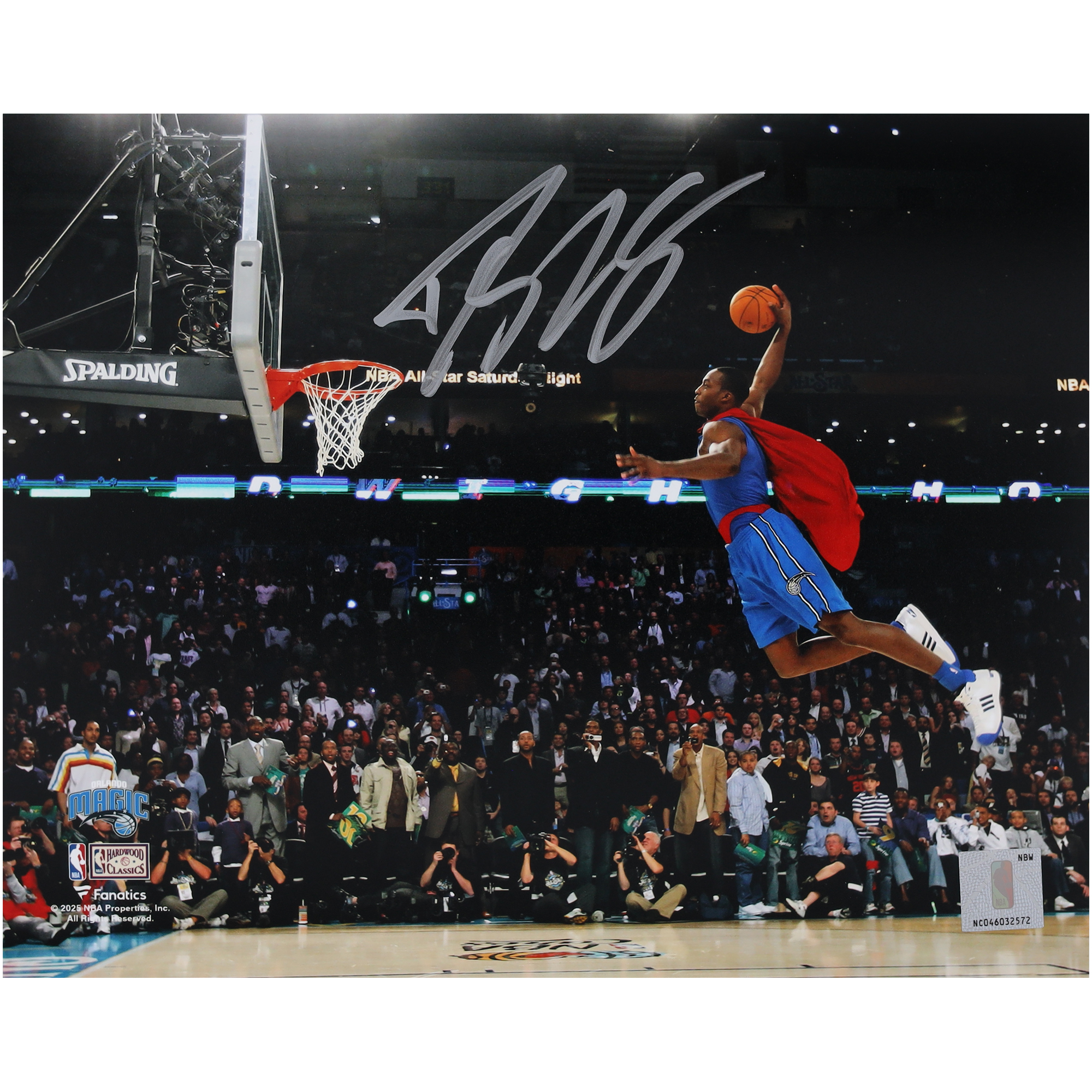 Dwight Howard Orlando Magic Autographed 8" x 10" Dunk Contest Photograph