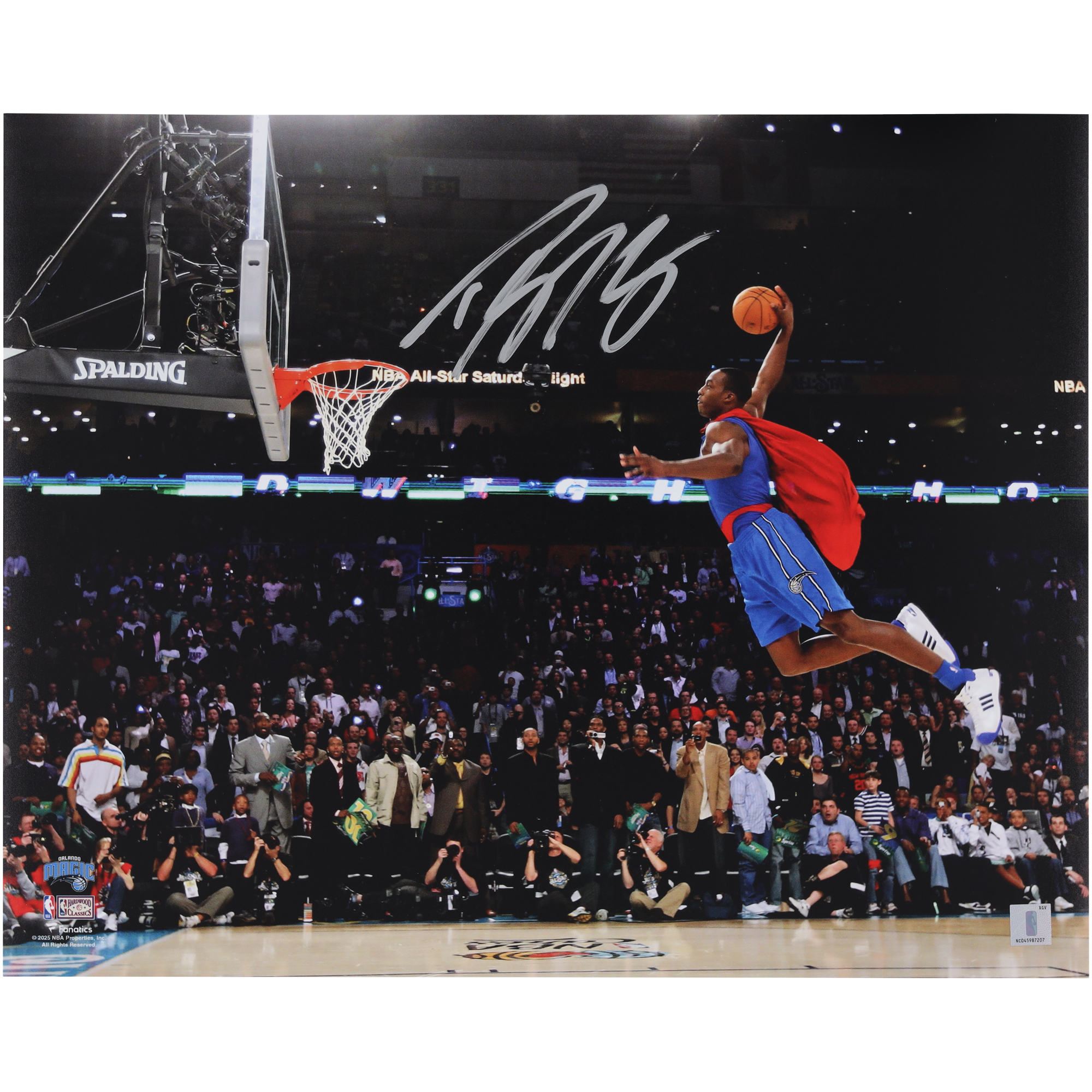 Dwight Howard Orlando Magic Autographed 16" x 20" Dunk Contest Photograph