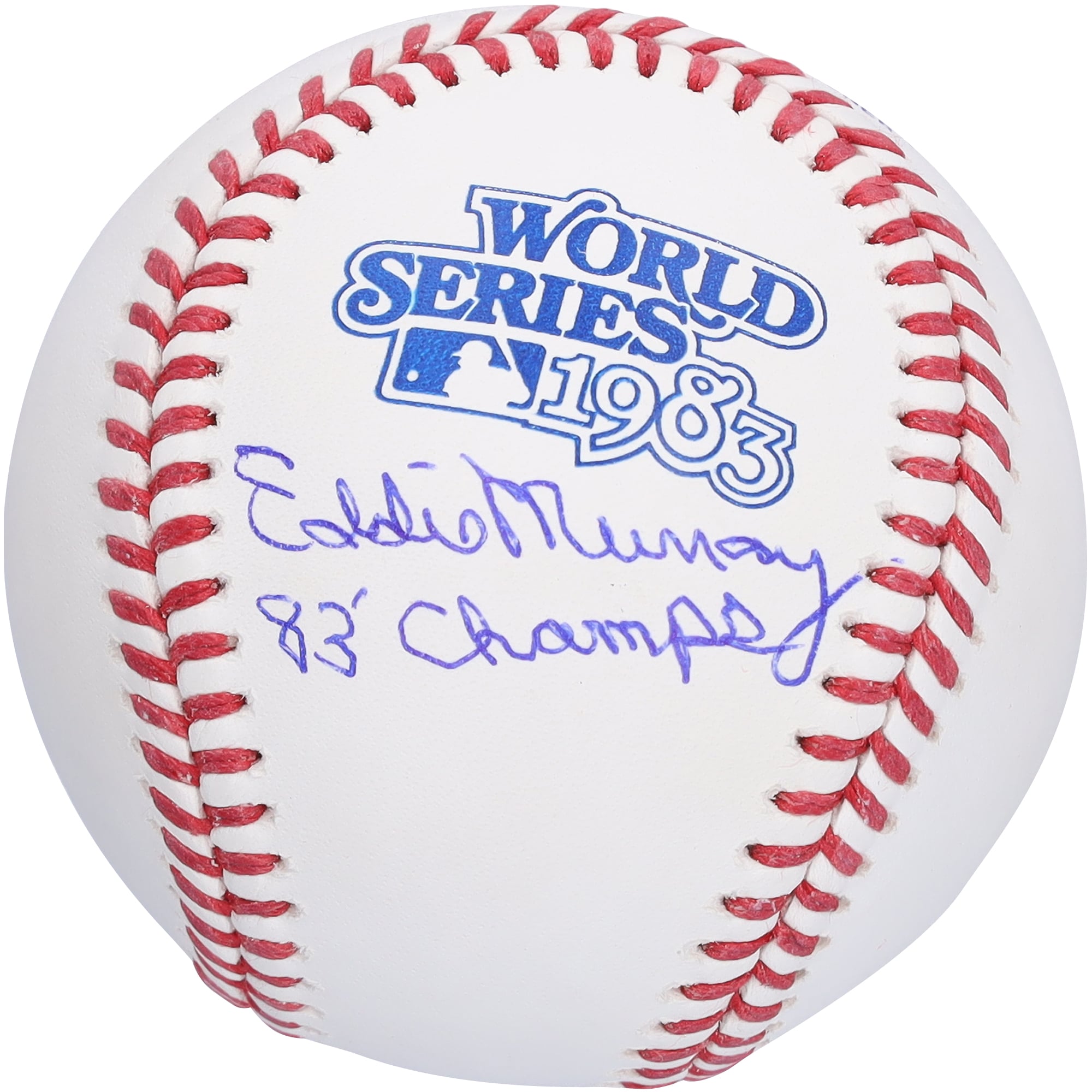 Eddie Murray Baltimore Orioles Autographed 1983 World Series Logo Baseball with "83 WS Champs" Inscription