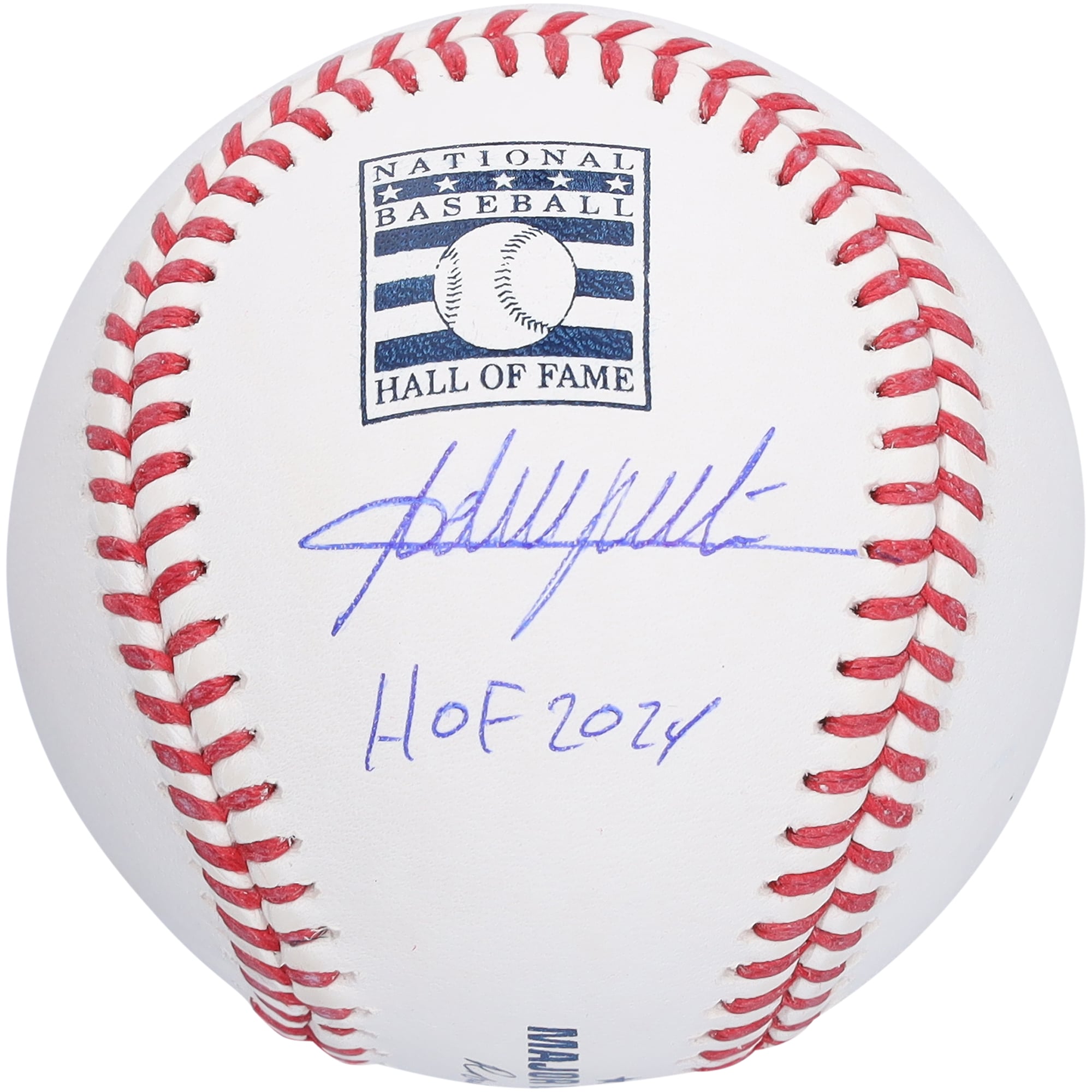 Adrian Beltre Texas Rangers Autographed Hall of Fame Logo Baseball with "HOF 2024" Inscription