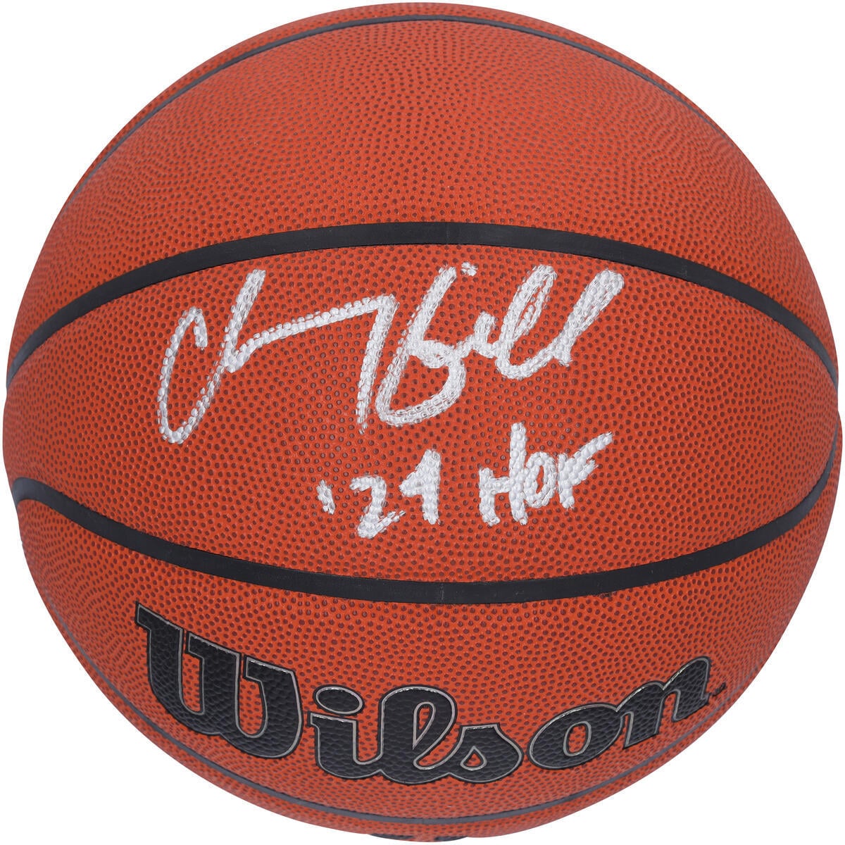 Chauncey Billups Detroit Pistons Autographed Wilson Authentic Series Indoor/Outdoor Basketball with "24 HOF" Inscription