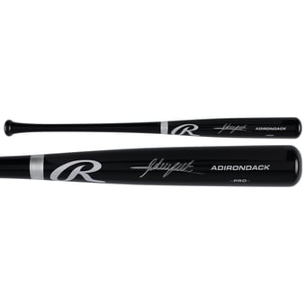 Adrian Beltre Texas Rangers Autographed Black Rawlings Pro Bat