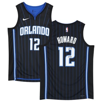 "Dwight Howard Orlando Magic Autographed Black Icon Edition Nike Swingman Jersey with ""HOF 25"" Inscription"