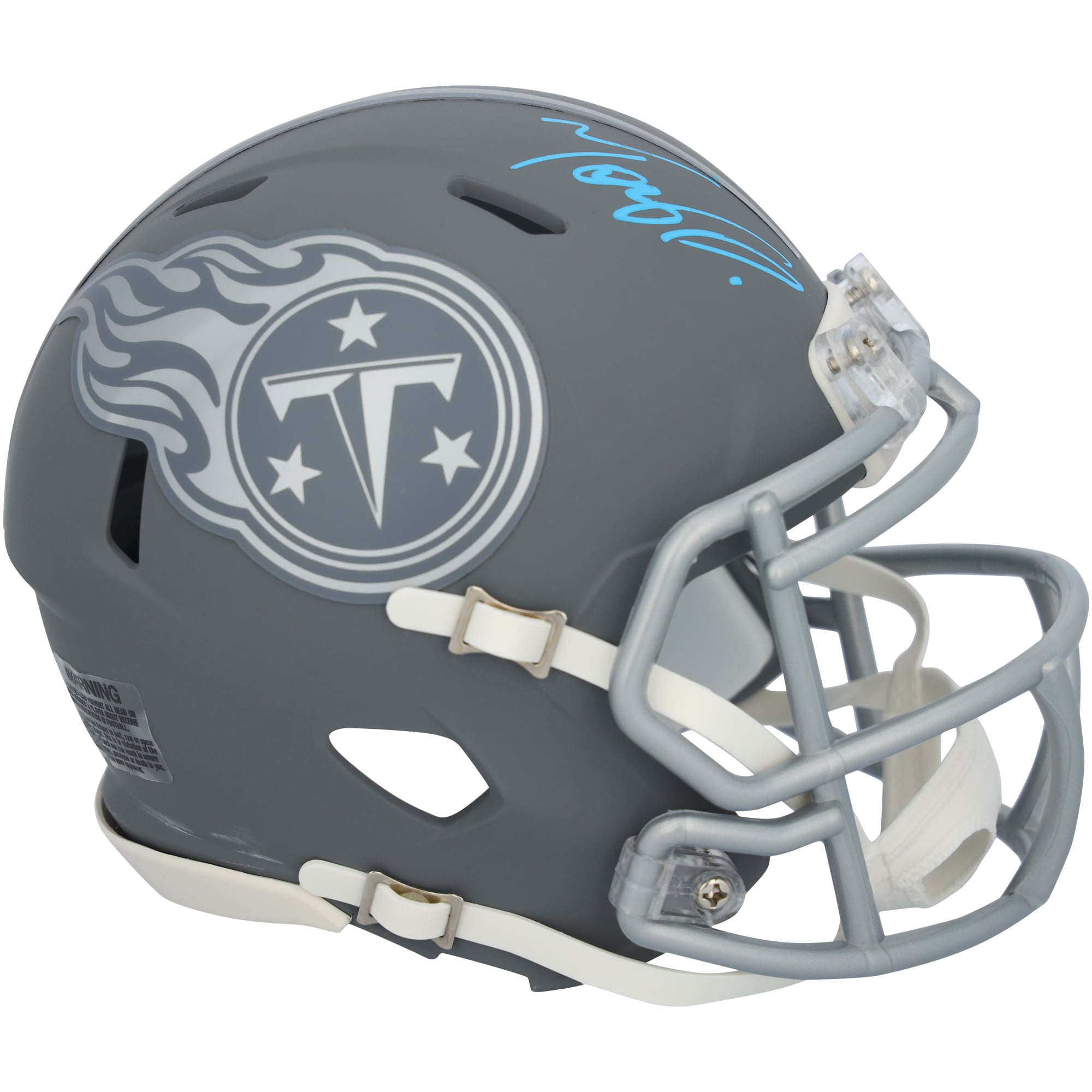 Tony Pollard Tennessee Titans Autographed Riddell Slate Speed Mini Helmet