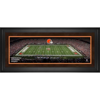 Cleveland Browns Framed 10" x 30" Huntington Bank Field Panoramic Photograph