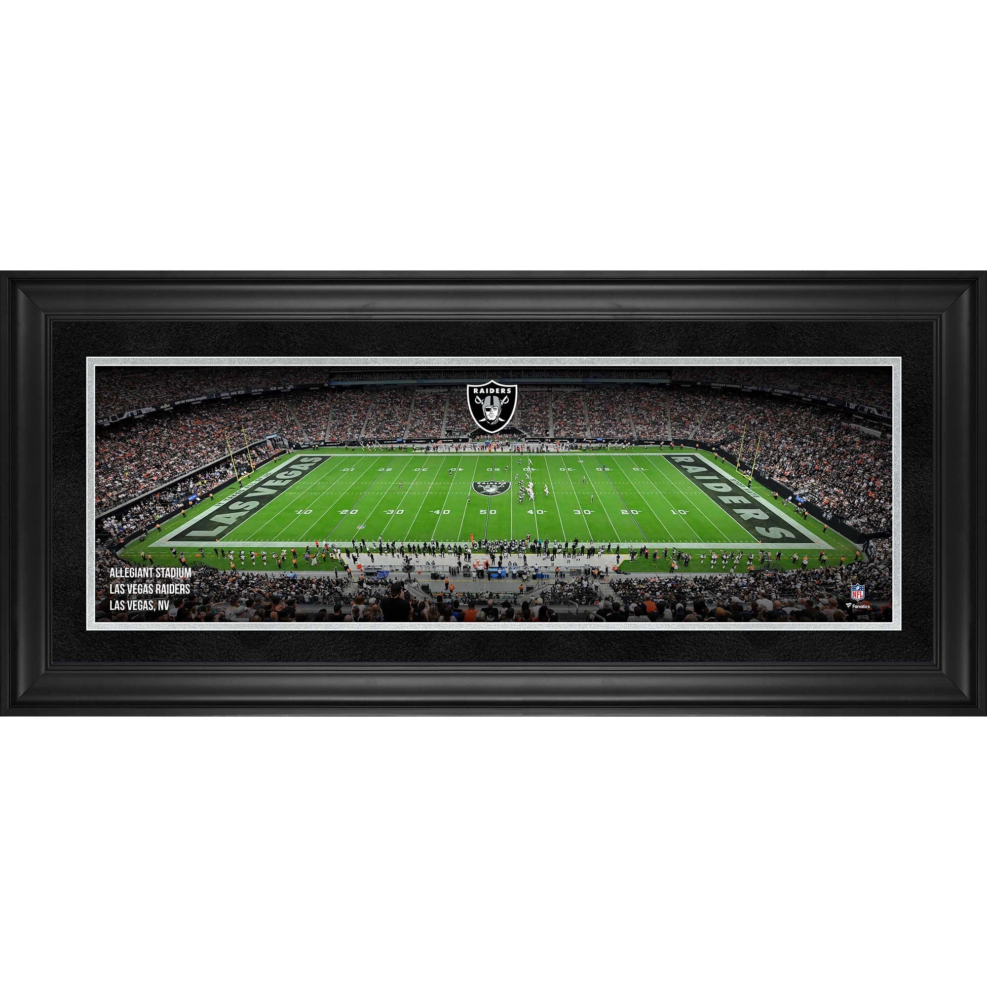 Las Vegas Raiders Framed 10" x 30" Allegiant Stadium Panoramic Photograph
