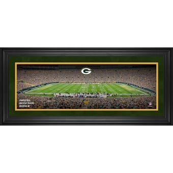 Green Bay Packers Framed 10" x 30" Lambeau Field Panoramic Photograph