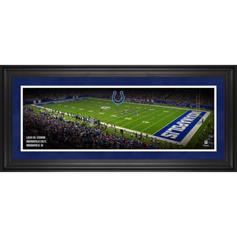 Indianapolis Colts Framed 10" x 30" Lucas Oil Stadium Panoramic Photograph