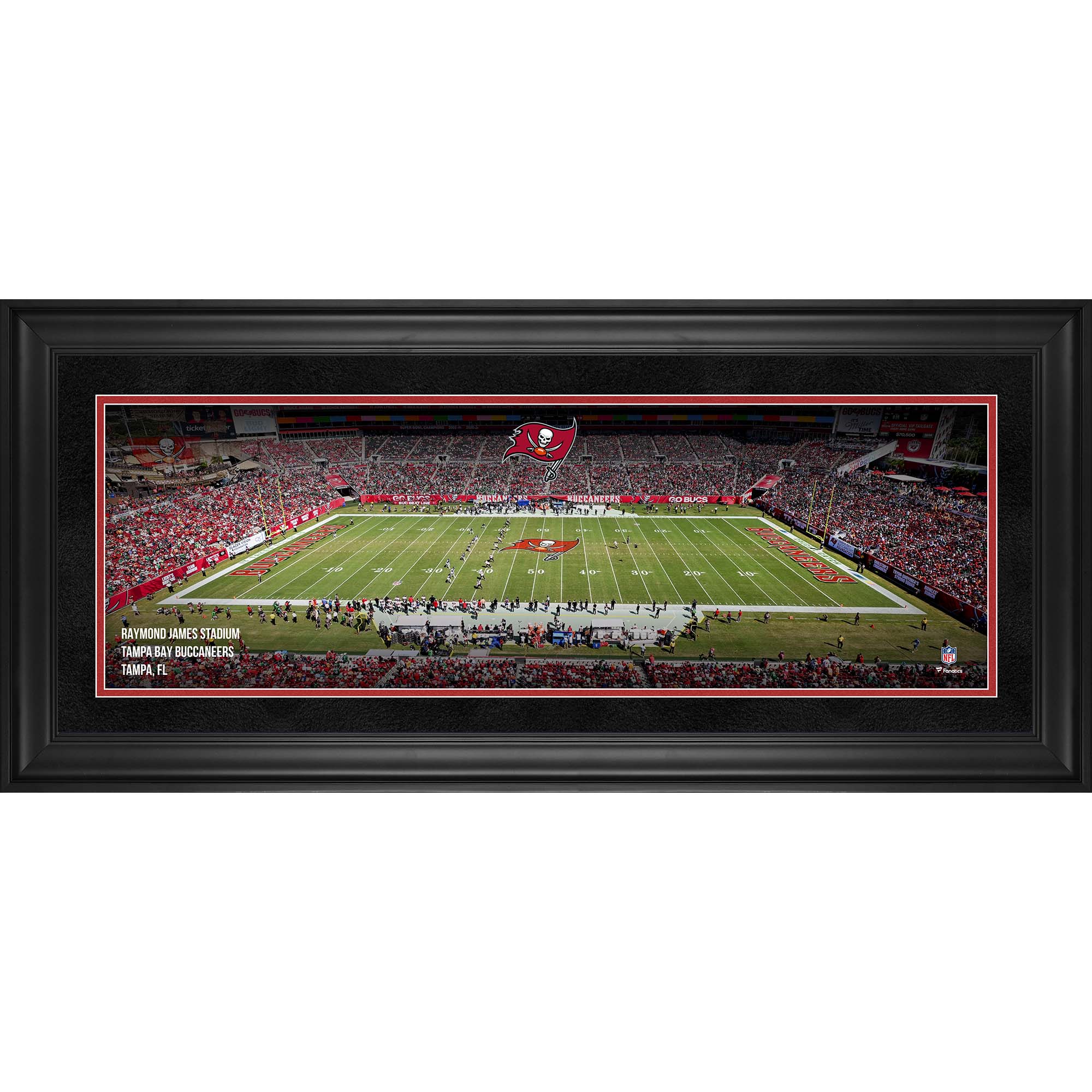 Tampa Bay Buccaneers Framed 10" x 30" Raymond James Stadium Panoramic Photograph