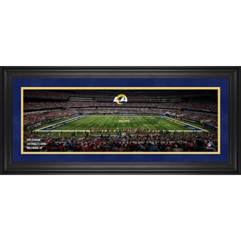 Los Angeles Rams Framed 10" x 30" SoFi Stadium Panoramic Photograph