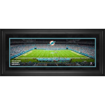 Miami Dolphins Framed 10" x 30" Hard Rock Stadium Panoramic Photograph
