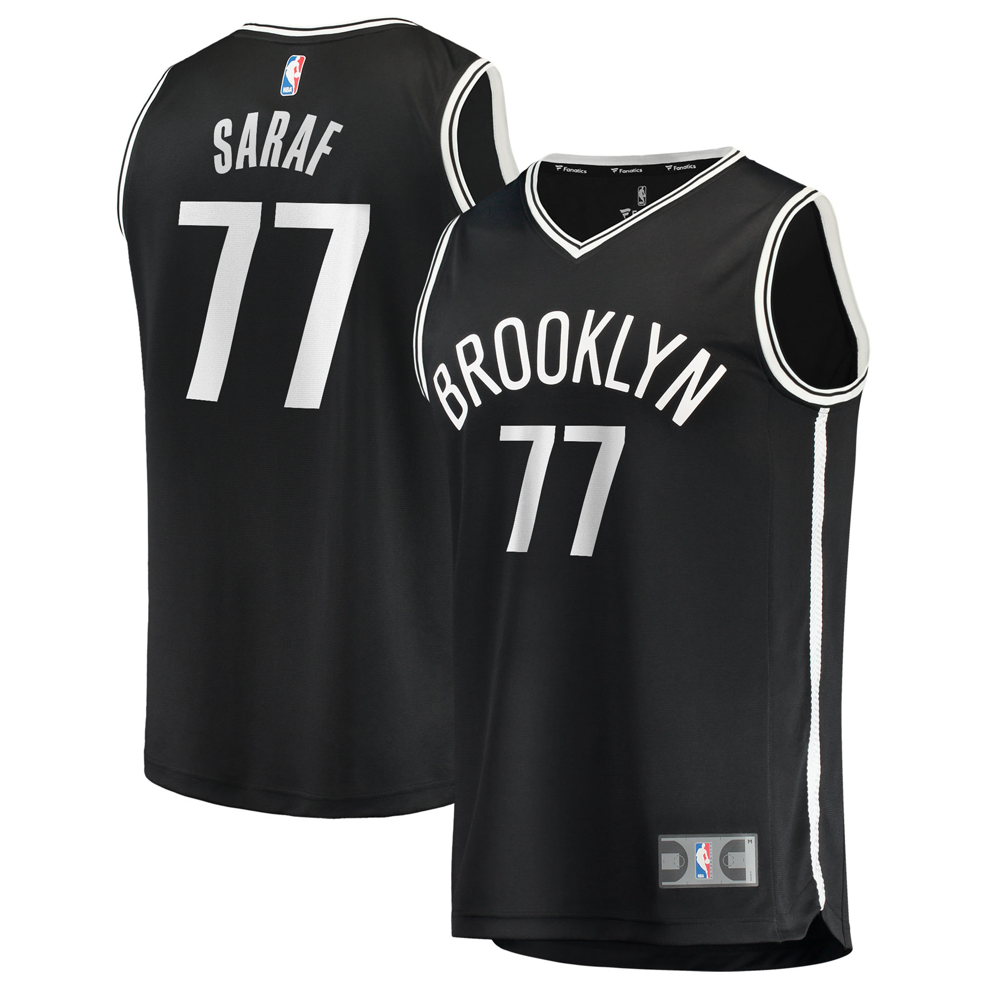 Youth Fanatics Ben Saraf Black Brooklyn Nets Fast Break Replica Jersey – Icon Edition Youth Fanatics Ben Saraf Black Brooklyn Nets Fast Break Replica Jersey – Icon Edition