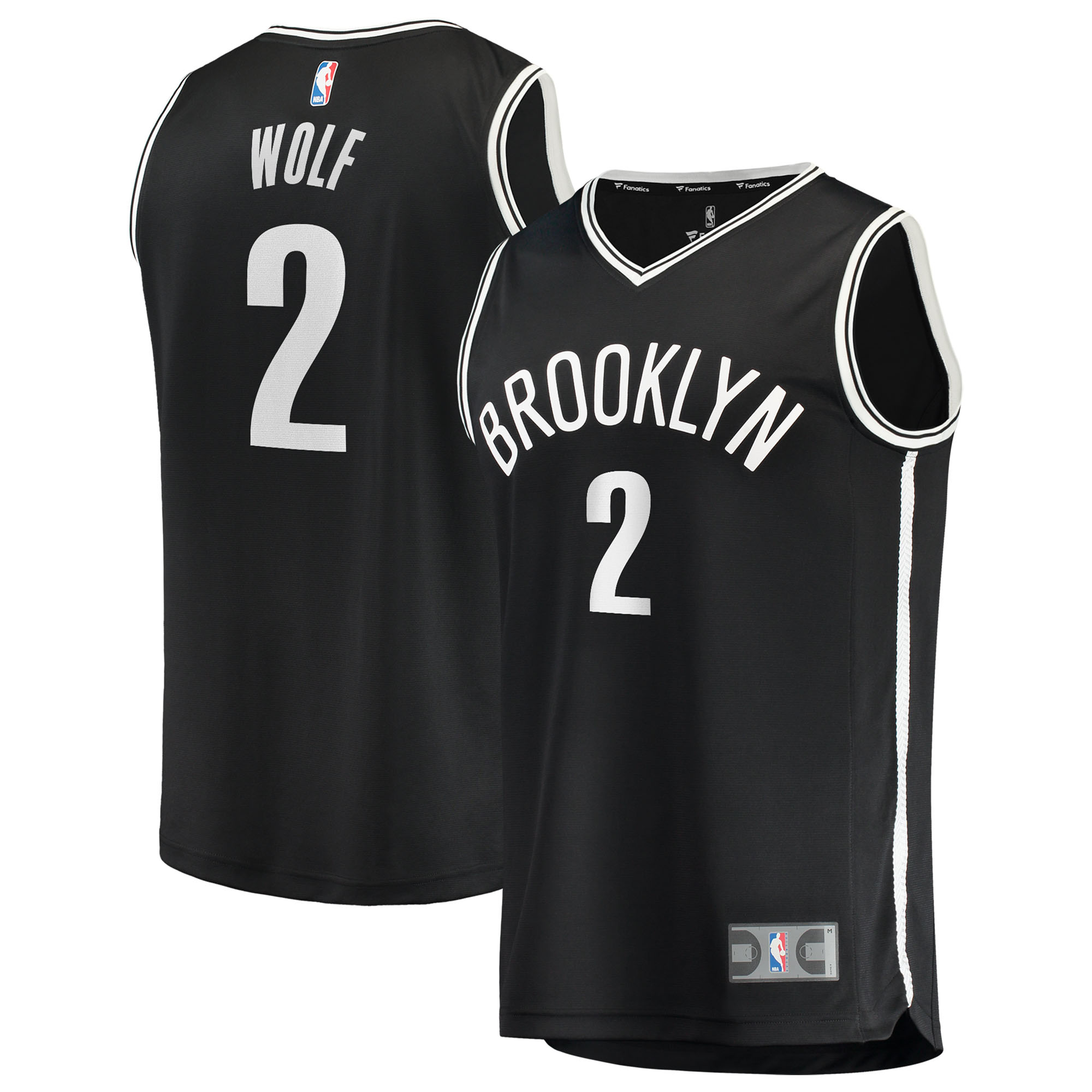 Men’s Fanatics Daniel Wolf Black Brooklyn Nets Fast Break Replica Jersey – Icon Edition Men’s Fanatics Daniel Wolf Black Brooklyn Nets Fast Break Replica Jersey – Icon Edition