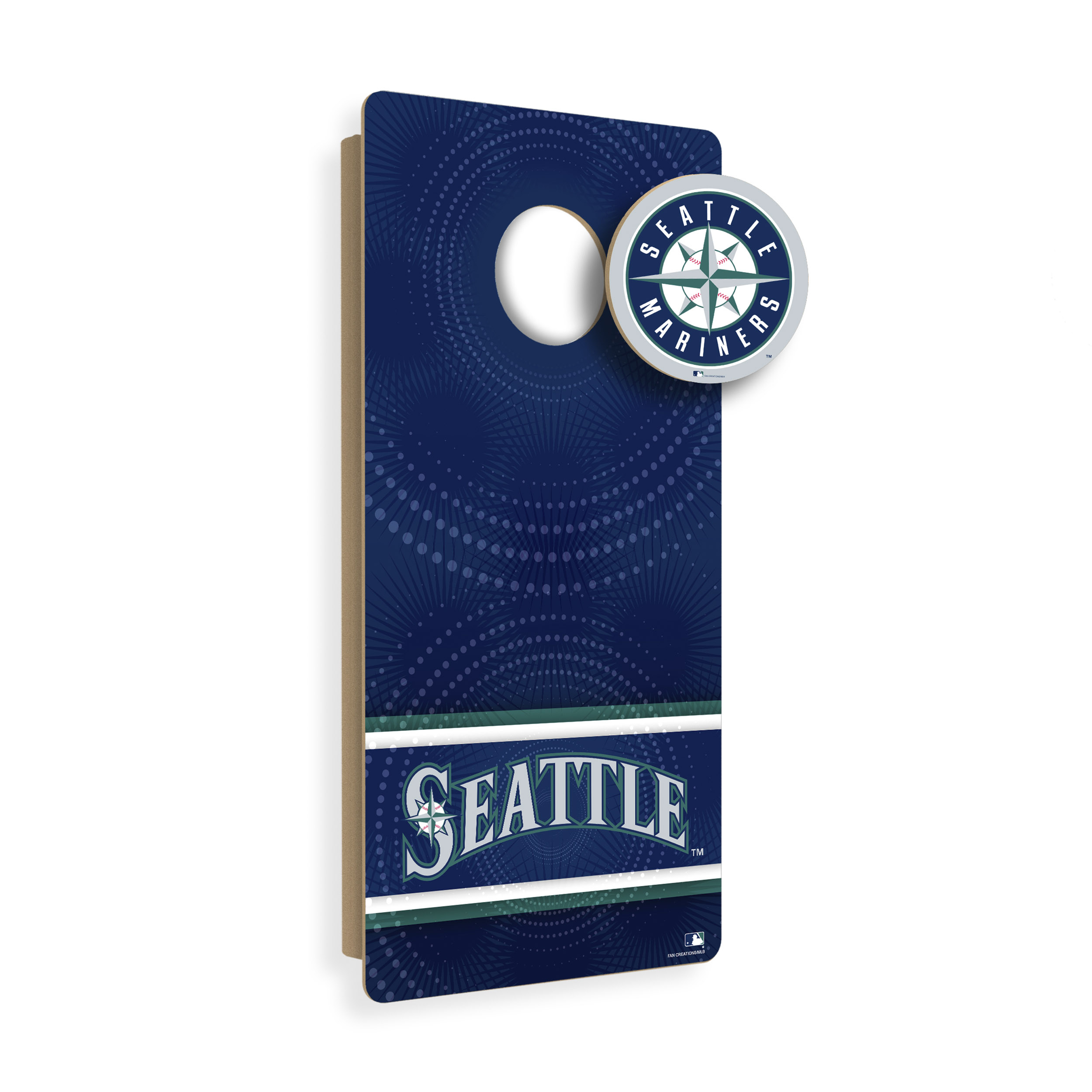 Seattle Mariners Wall Hanging Cornhole Board