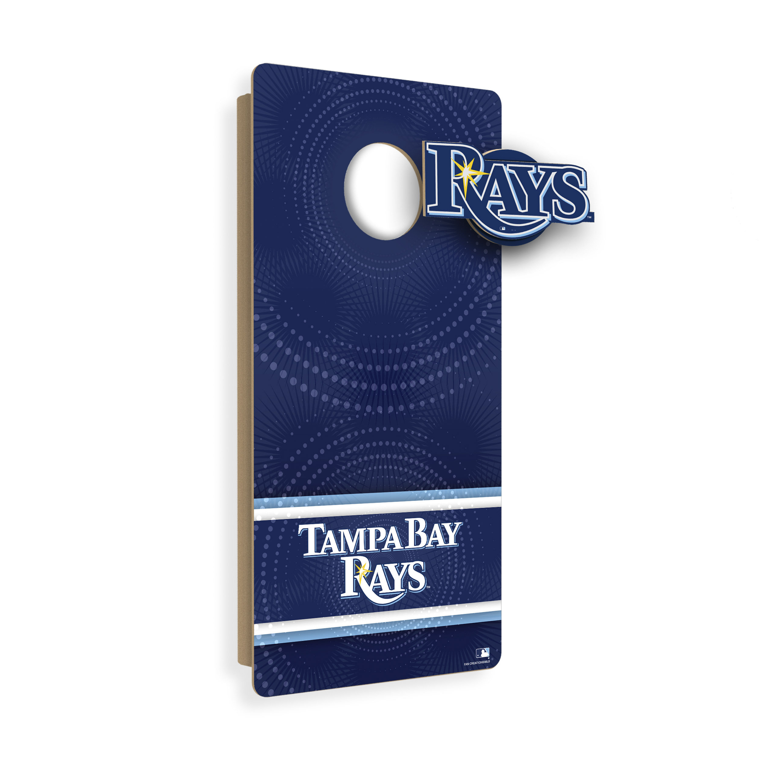 Tampa Bay Rays Wall Hanging Cornhole Board