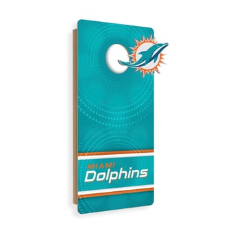 Miami Dolphins Wall Hanging Cornhole Board