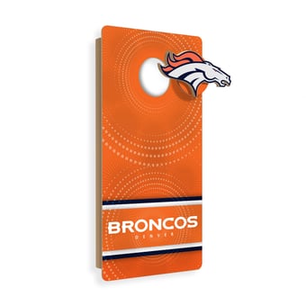 Denver Broncos Wall Hanging Cornhole Board