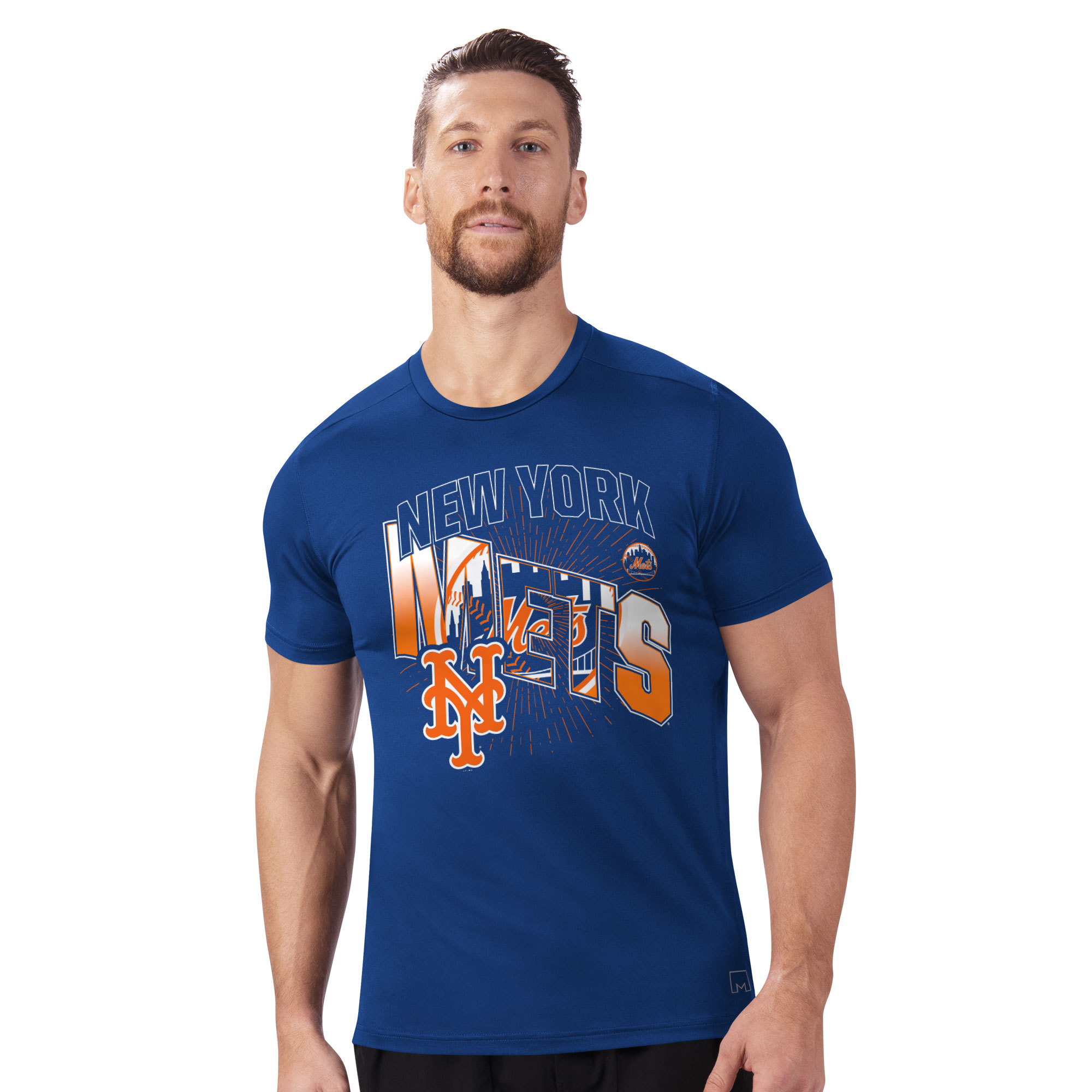 Men’s Starter x MSX by Michael Strahan Royal New York Mets Performance Team Graphic T-Shirt Men’s Starter x MSX by Michael Strahan Royal New York Mets Performance Team Graphic T-Shirt