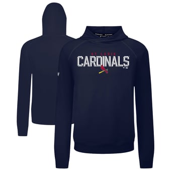 Men's Levelwear  Navy St. Louis Cardinals Mandate Carve Tri-Blend Hoodie