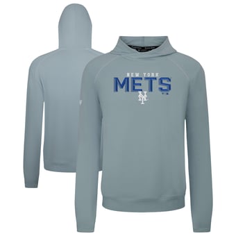Men's Levelwear  Gray New York Mets Mandate Carve Tri-Blend Hoodie