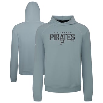 Men's Levelwear  Gray Pittsburgh Pirates Mandate Carve Tri-Blend Hoodie