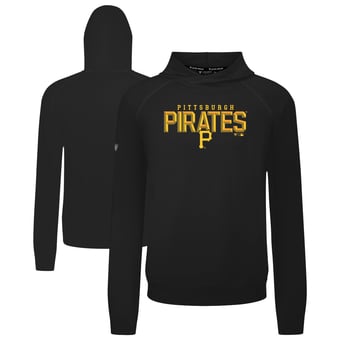 Men's Levelwear  Black Pittsburgh Pirates Mandate Carve Tri-Blend Hoodie