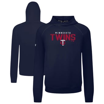 Men's Levelwear  Navy Minnesota Twins Mandate Carve Tri-Blend Hoodie