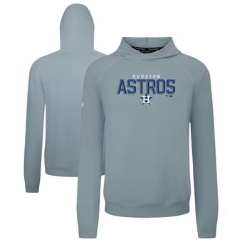 Men's Levelwear  Gray Houston Astros Mandate Carve Tri-Blend Hoodie