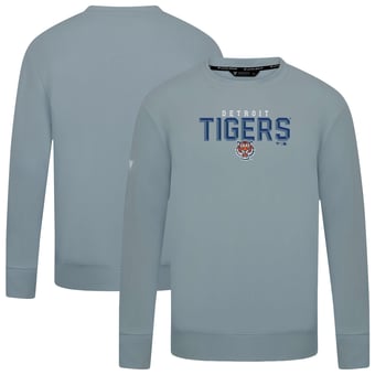 Men's Levelwear  Gray Detroit Tigers Mandate Carve Tri-Blend Sweatshirt