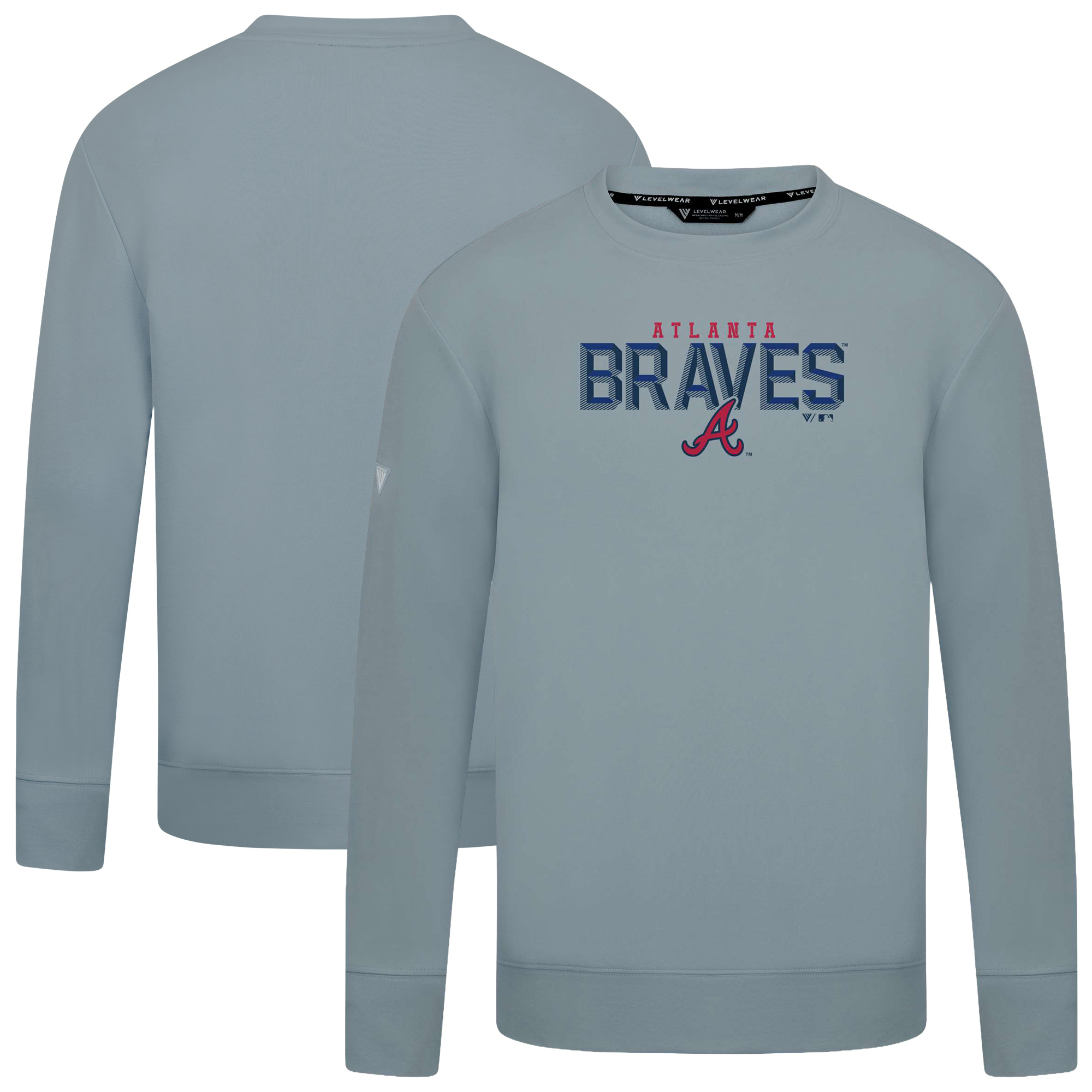 Men’s Levelwear Gray Atlanta Braves Mandate Carve Tri-Blend Sweatshirt Men’s Levelwear Gray Atlanta Braves Mandate Carve Tri-Blend Sweatshirt