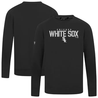 Men's Levelwear  Black Chicago White Sox Mandate Carve Tri-Blend Sweatshirt