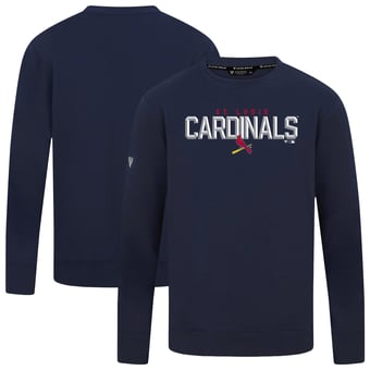 Men's Levelwear  Navy St. Louis Cardinals Mandate Carve Tri-Blend Sweatshirt