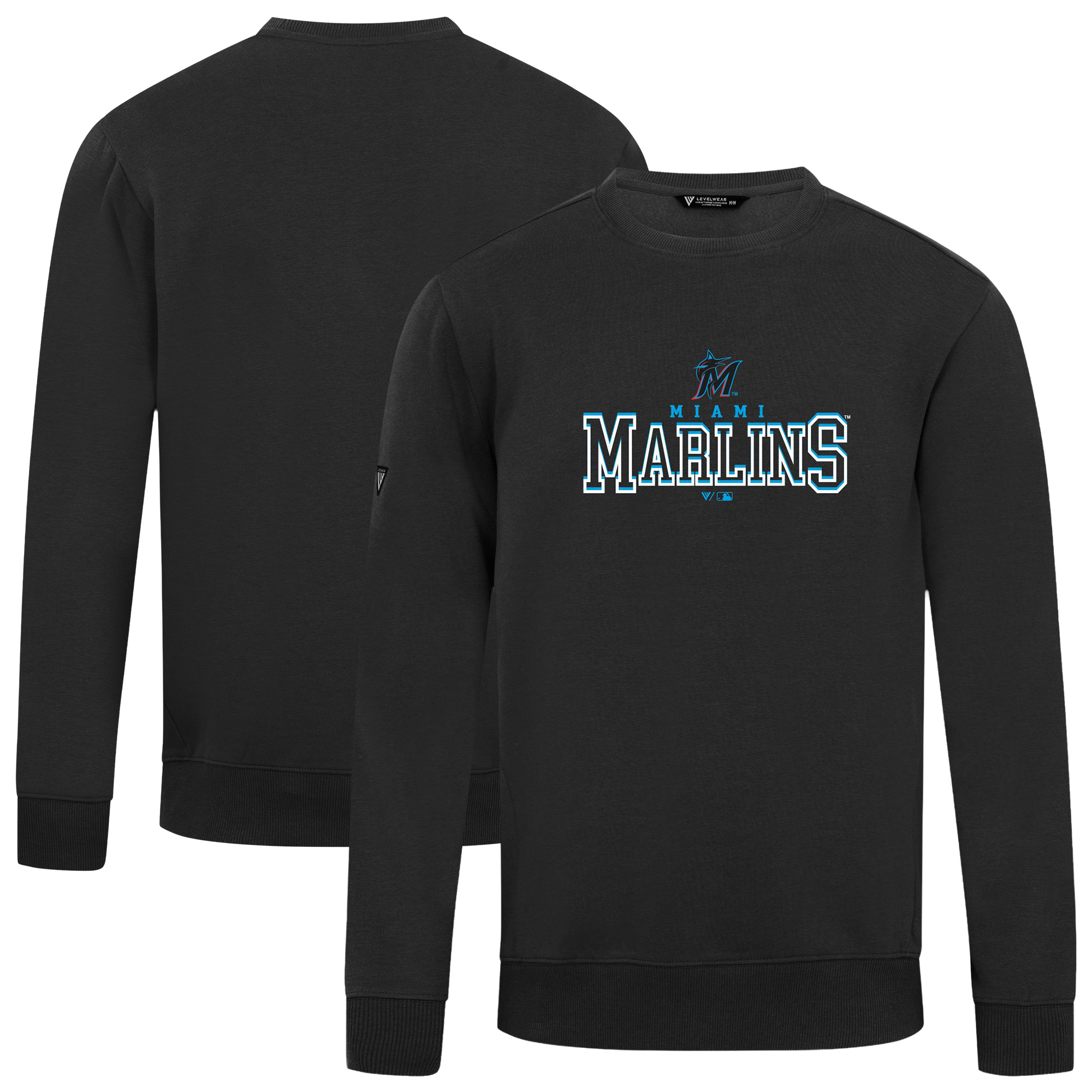 Men’s Levelwear Black Miami Marlins Zane Journey Sweatshirt Men’s Levelwear Black Miami Marlins Zane Journey Sweatshirt