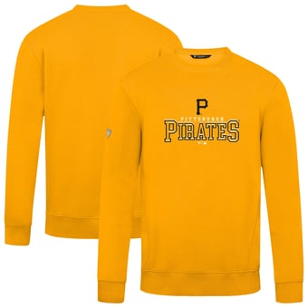 Men's Levelwear  Gold Pittsburgh Pirates Zane Journey Sweatshirt