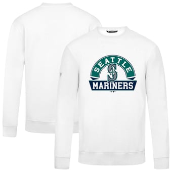 Men's Levelwear  White Seattle Mariners Zane Banner Arch Sweatshirt