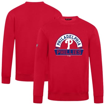 Men's Levelwear  Red Philadelphia Phillies Zane Banner Arch Sweatshirt