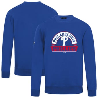 Men's Levelwear  Royal Philadelphia Phillies Zane Banner Arch Sweatshirt