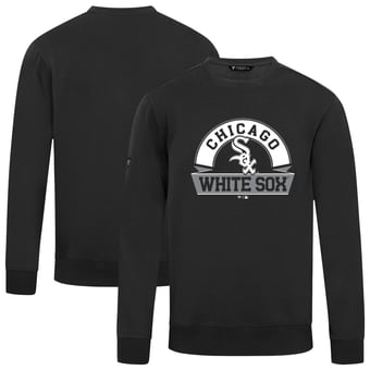 Men's Levelwear  Black Chicago White Sox Zane Banner Arch Sweatshirt